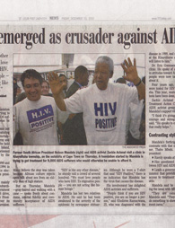 Newspapers Mandela AIDS
